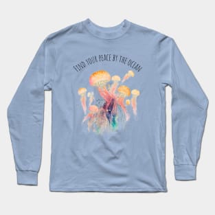 Watercolor Jellyfish | Motivational Quotes | Marine Life Long Sleeve T-Shirt